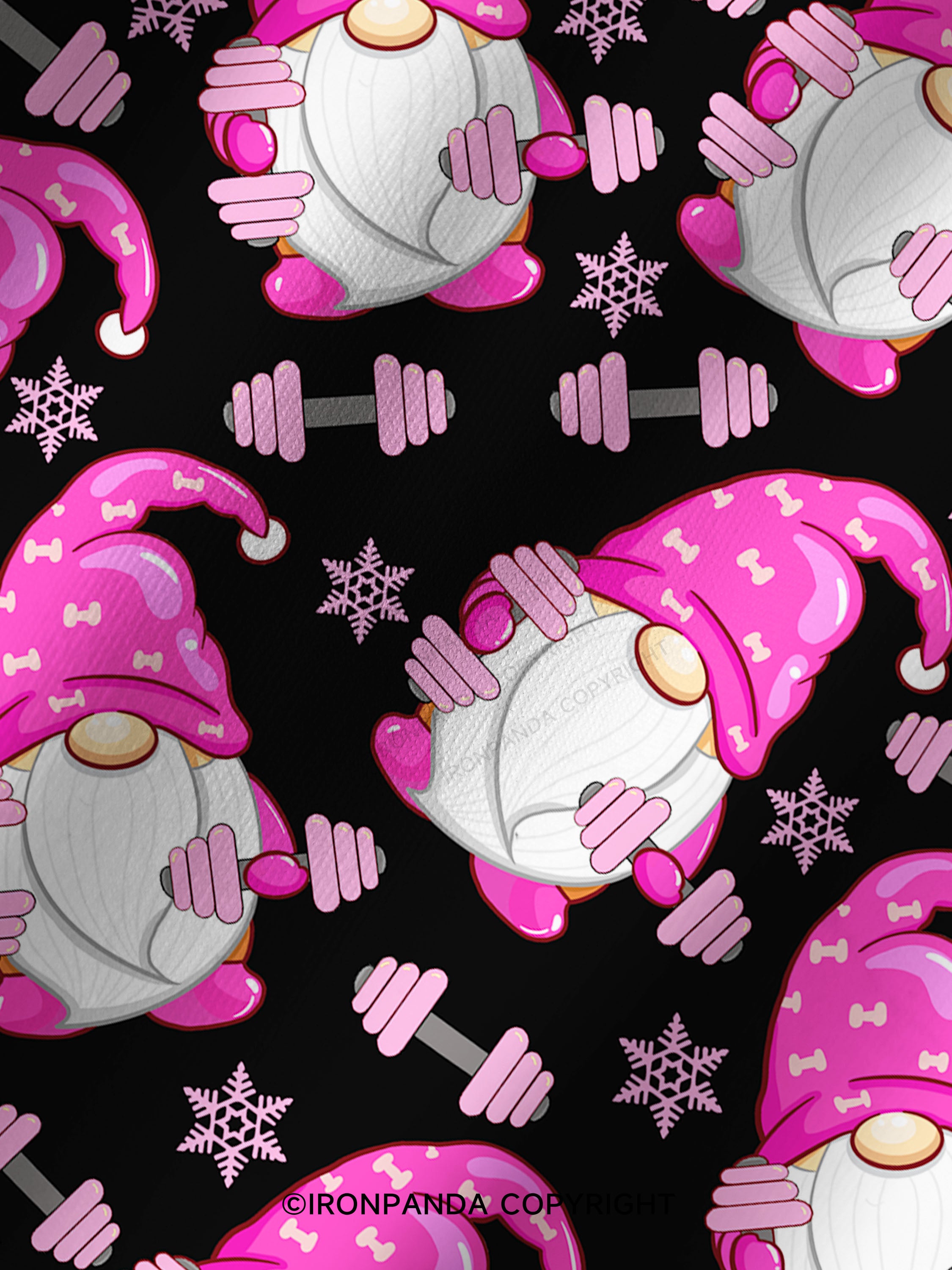 gnome no lift no gift Printed Yoga Shorts
