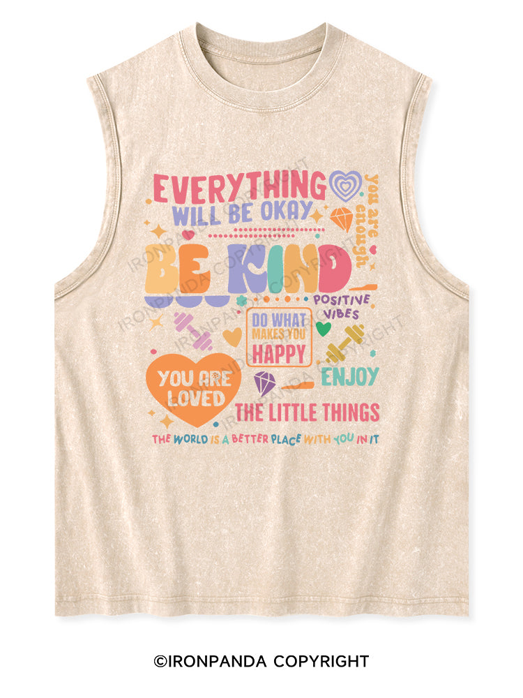 THE WORLD IS A BETTER PLACE WITH YOU IN IT Washed Tank