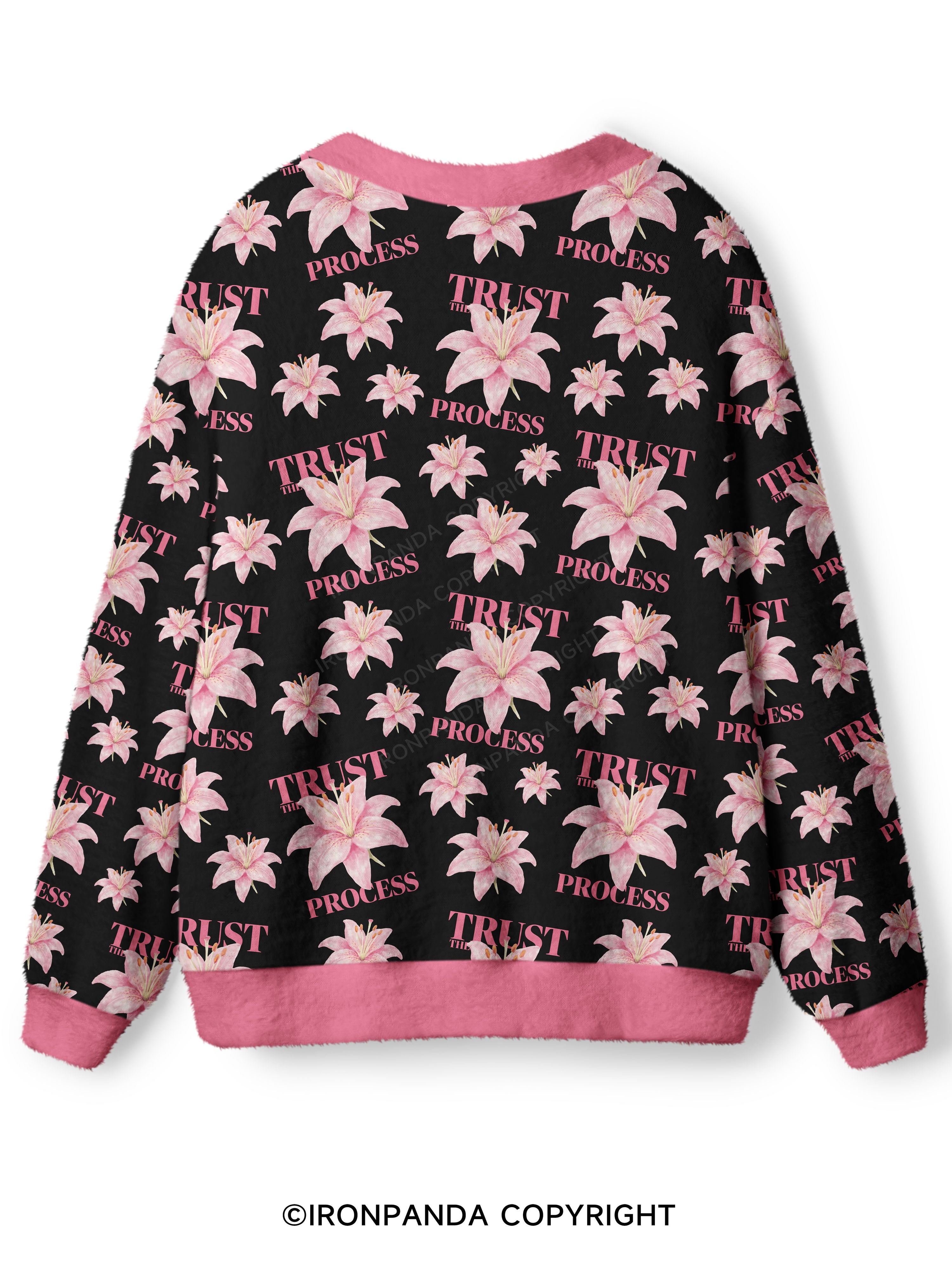 TRUST THE PROCESS Ugly Cardigan Sweater