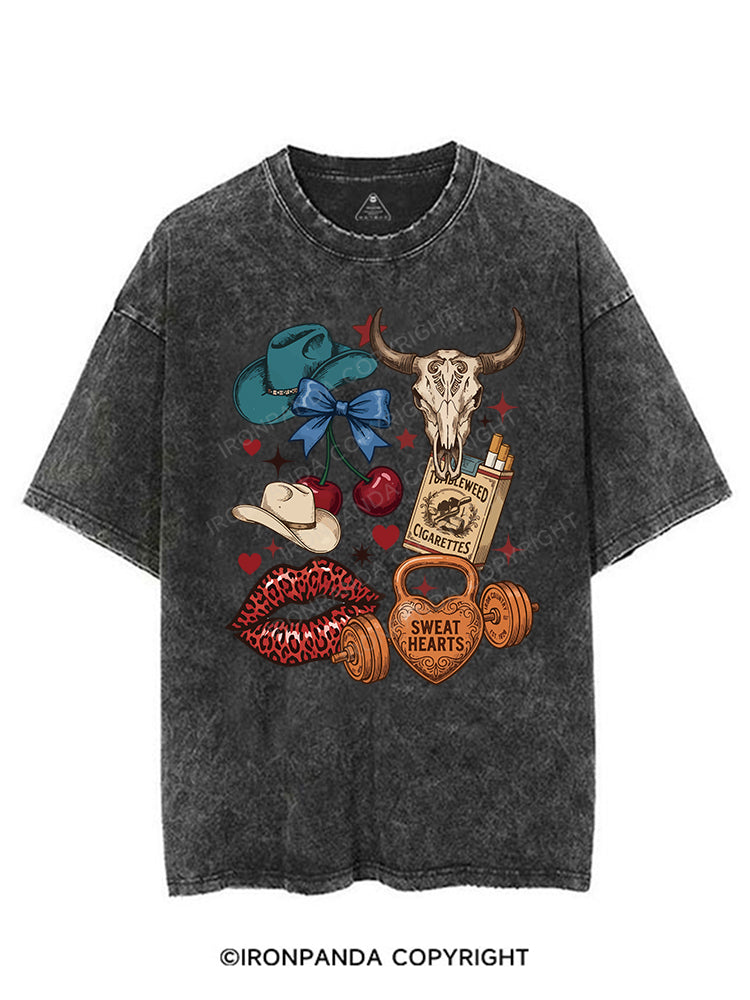 Sweat Hearts Western Gym VINTAGE GYM SHIRT