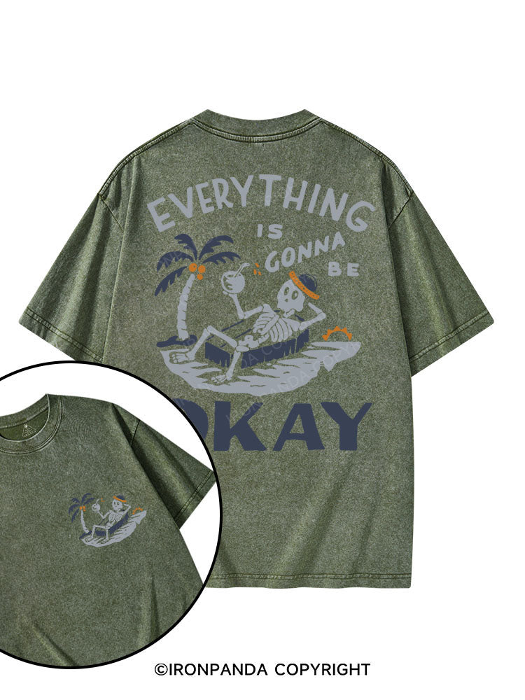 EVERYTHING IS GONNA BE OKAY printed Gym Shirt