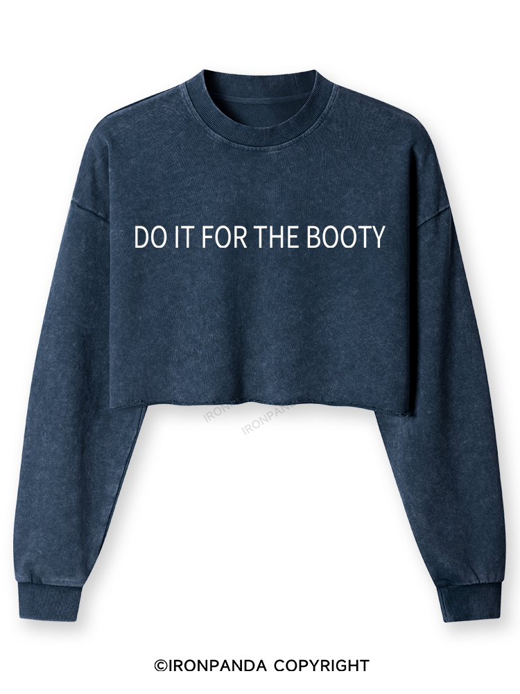 Do it for the Booty Washed Long-Sleeve Crop Top
