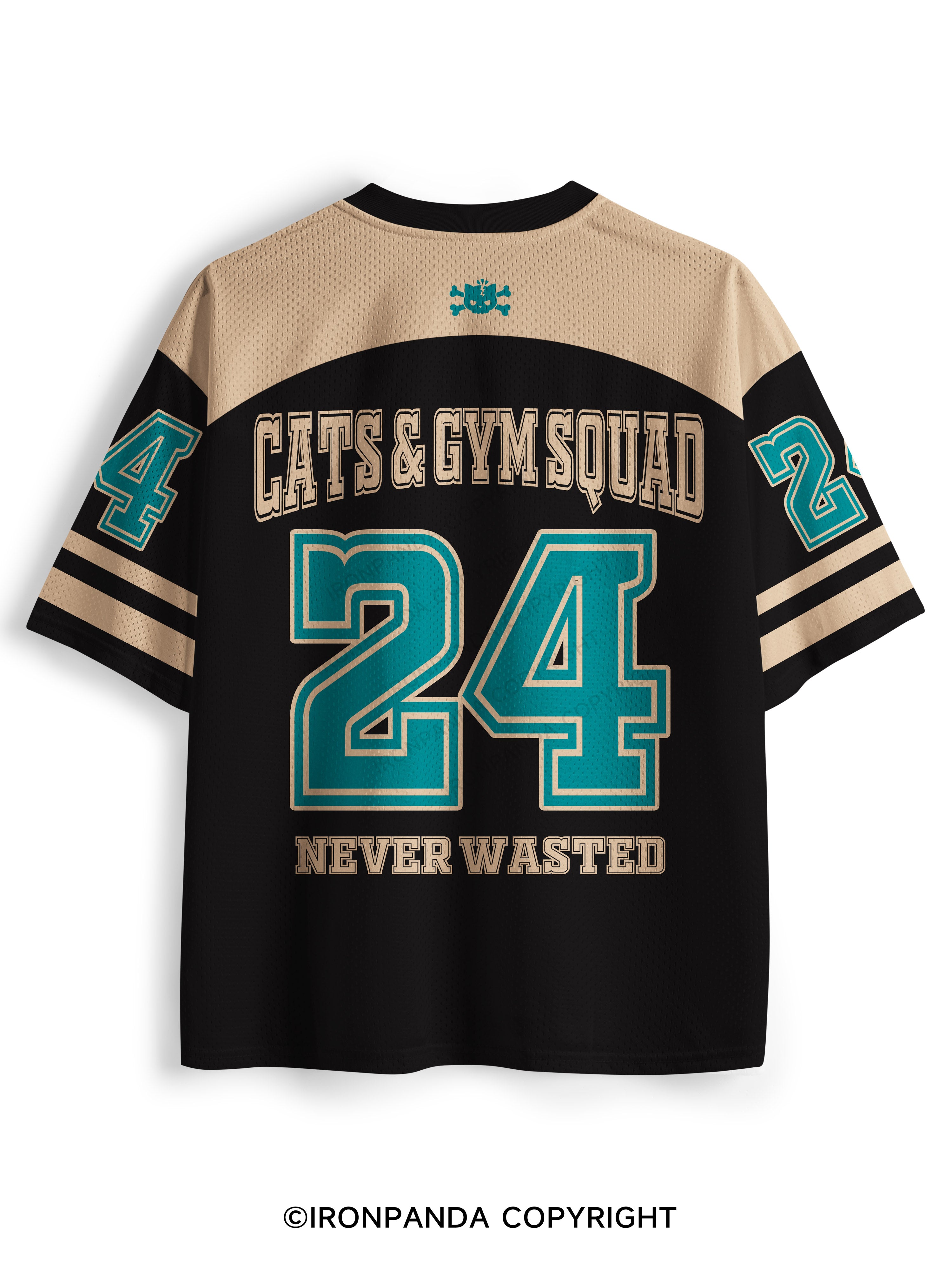 Time Spent with Cats and Gym Is Never Mesh Jersey