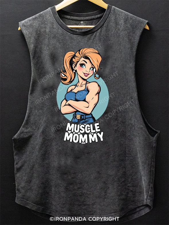 Muscle Mom  SCOOP BOTTOM COTTON TANK