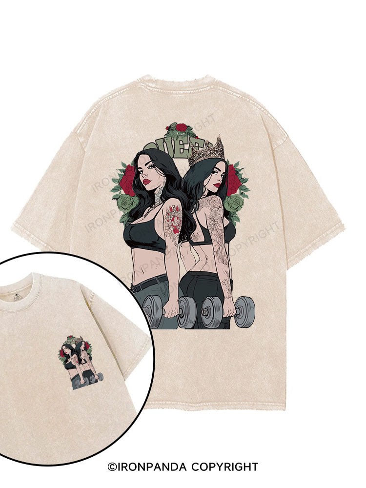 Fitness Queen printed Gym Shirt