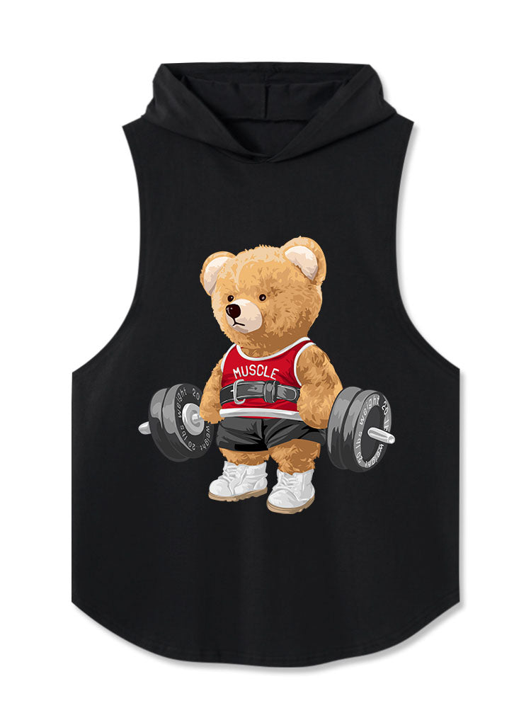Exercise Bear Hooded Tank