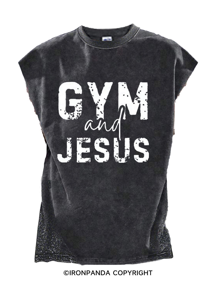 Gym and Jesus Cut Off Tank