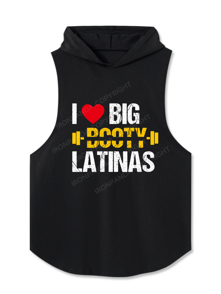 I Love Big Booty Latinas Hooded Tank