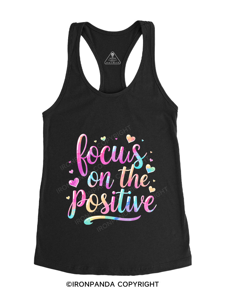 FOCUS ON THE POSITIVE Gym Racerback Tank