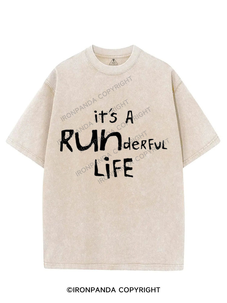 it's a runderful life VINTAGE GYM SHIRT