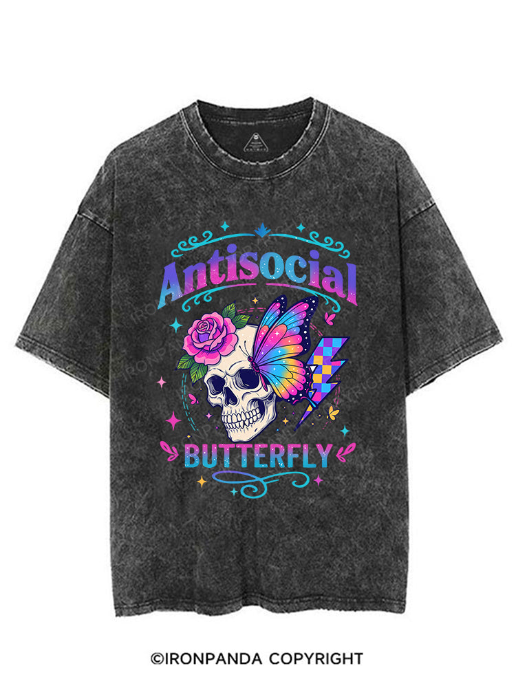 Antisocial Butterfly  VINTAGE GYM SHIRT