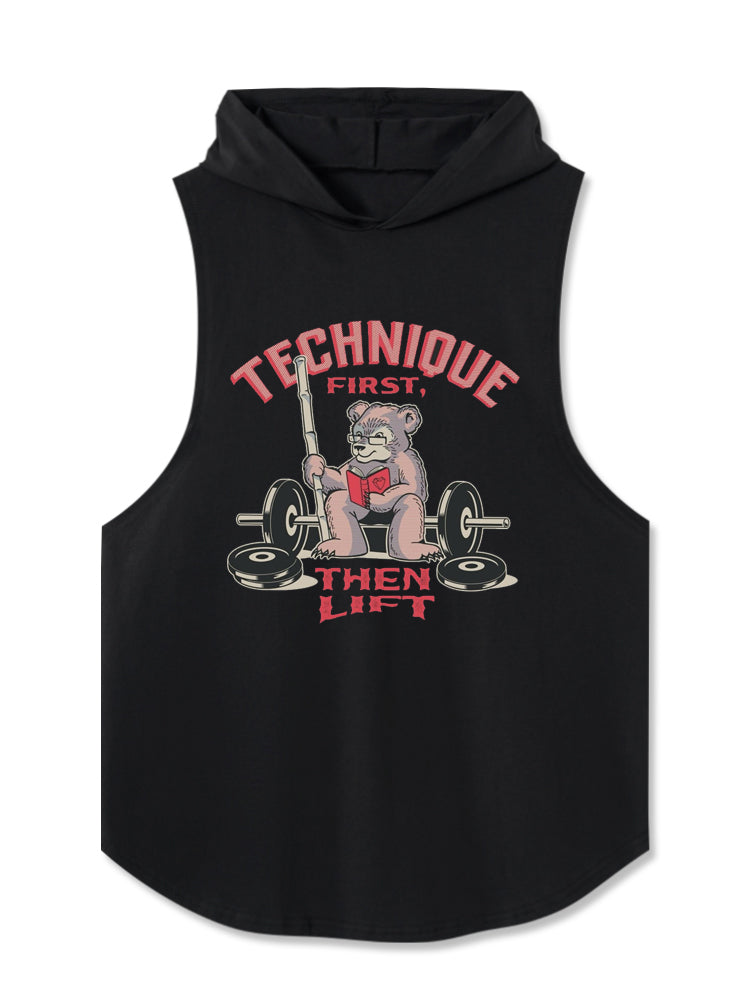 Technique First Then Lift Hooded Tank
