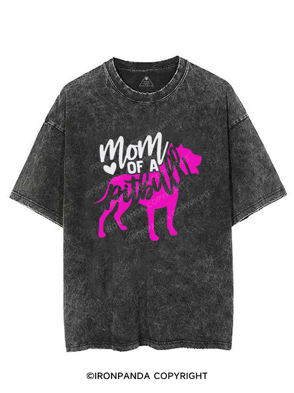 Mom of a Pitbull  VINTAGE GYM SHIRT