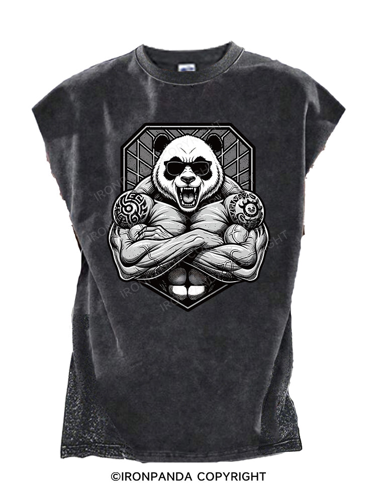 Iron Panda Muscle Cut Off Tank