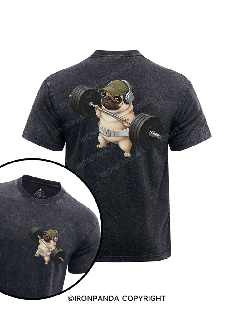 Kinda Hunky Kinda Chunky printed Washed Gym Shirt