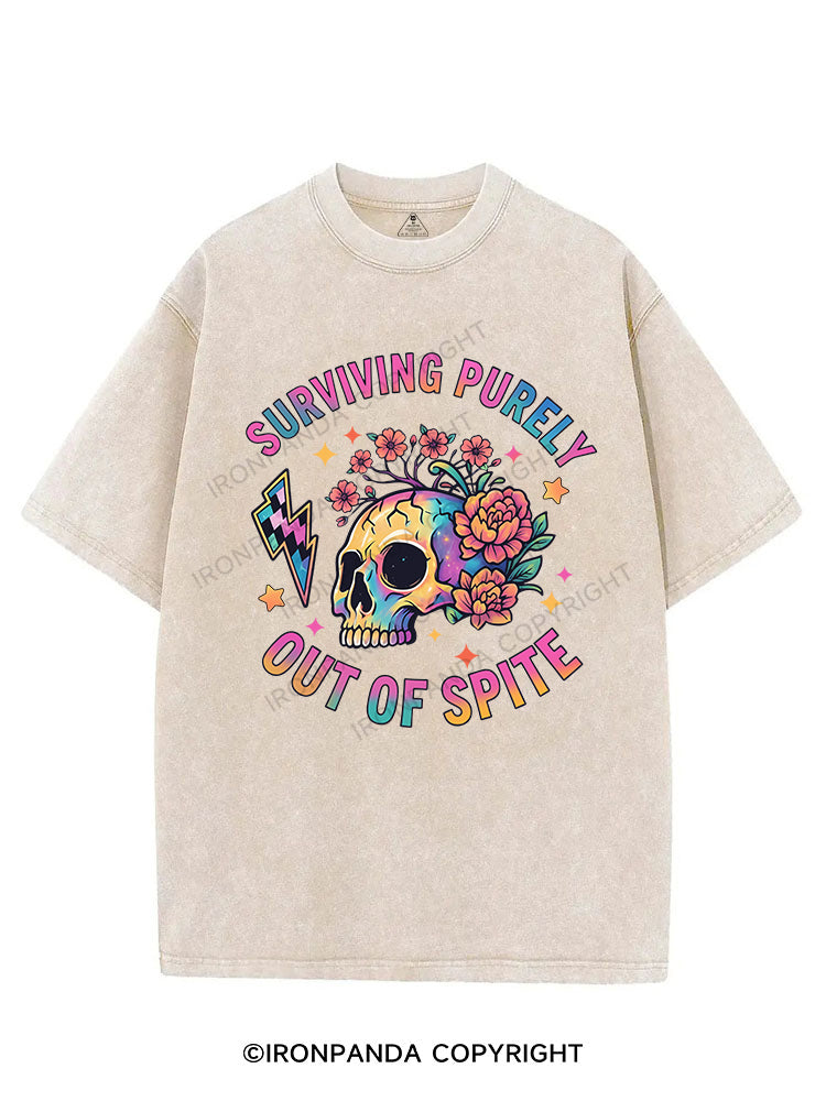 SURVIVING PURELY OUT OF SPITE VINTAGE GYM SHIRT