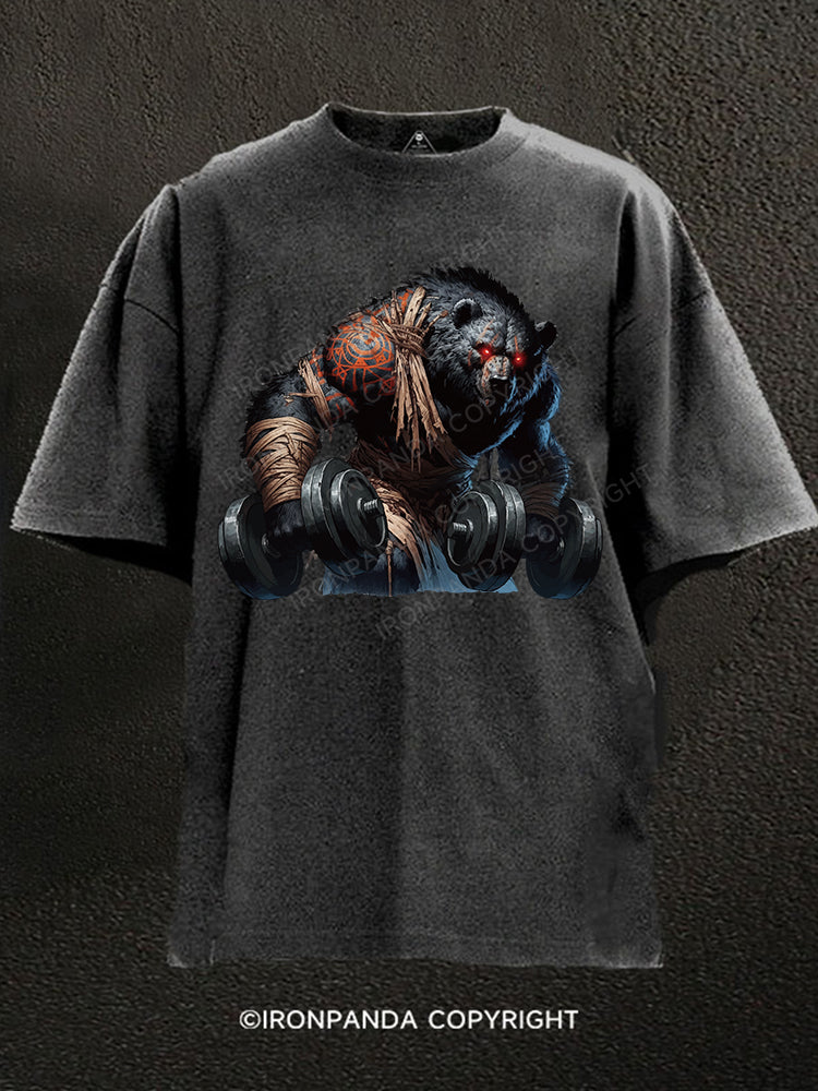 Iron Bear Washed Gym Shirt