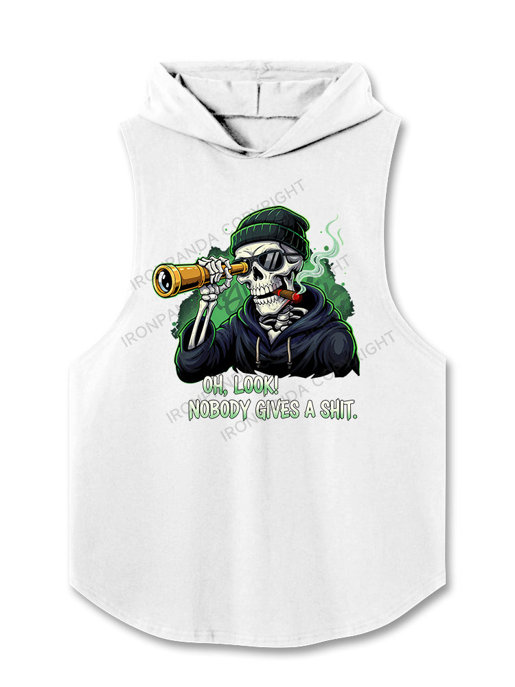 OH LOOK! NOBODY GIVES A SHIT Hooded Tank