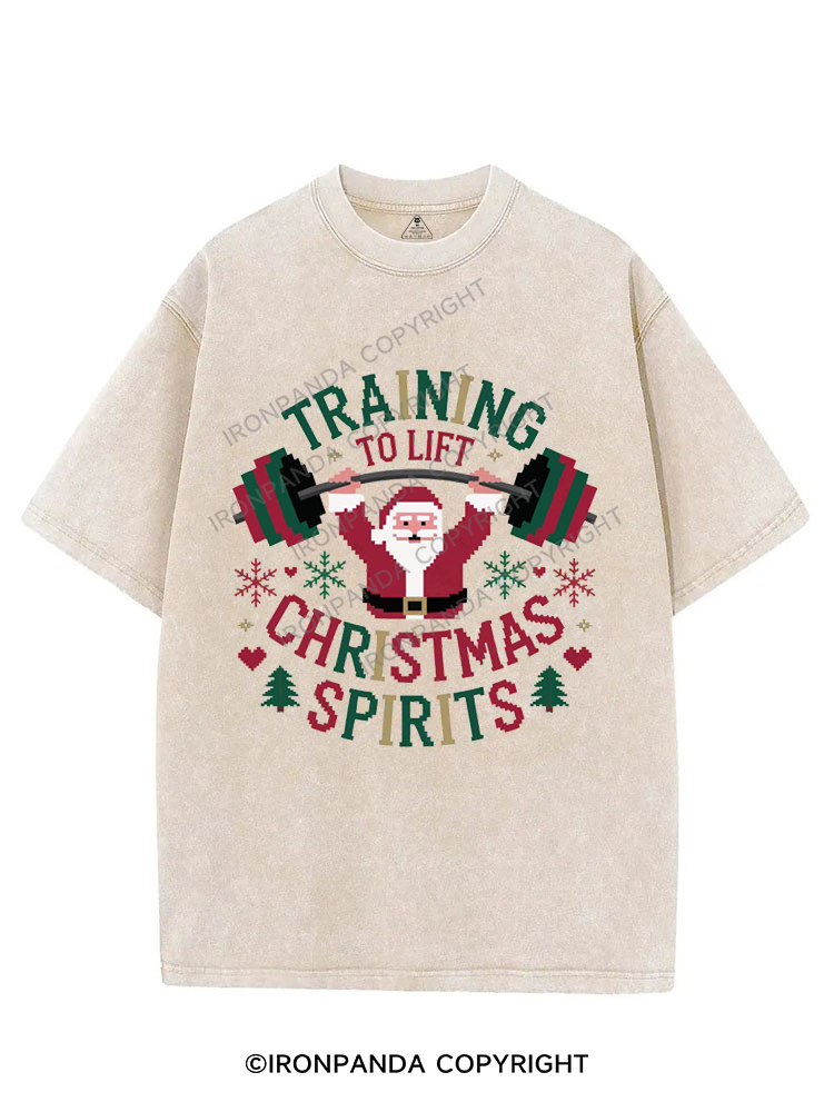 training to lift christmas spirits VINTAGE GYM SHIRT