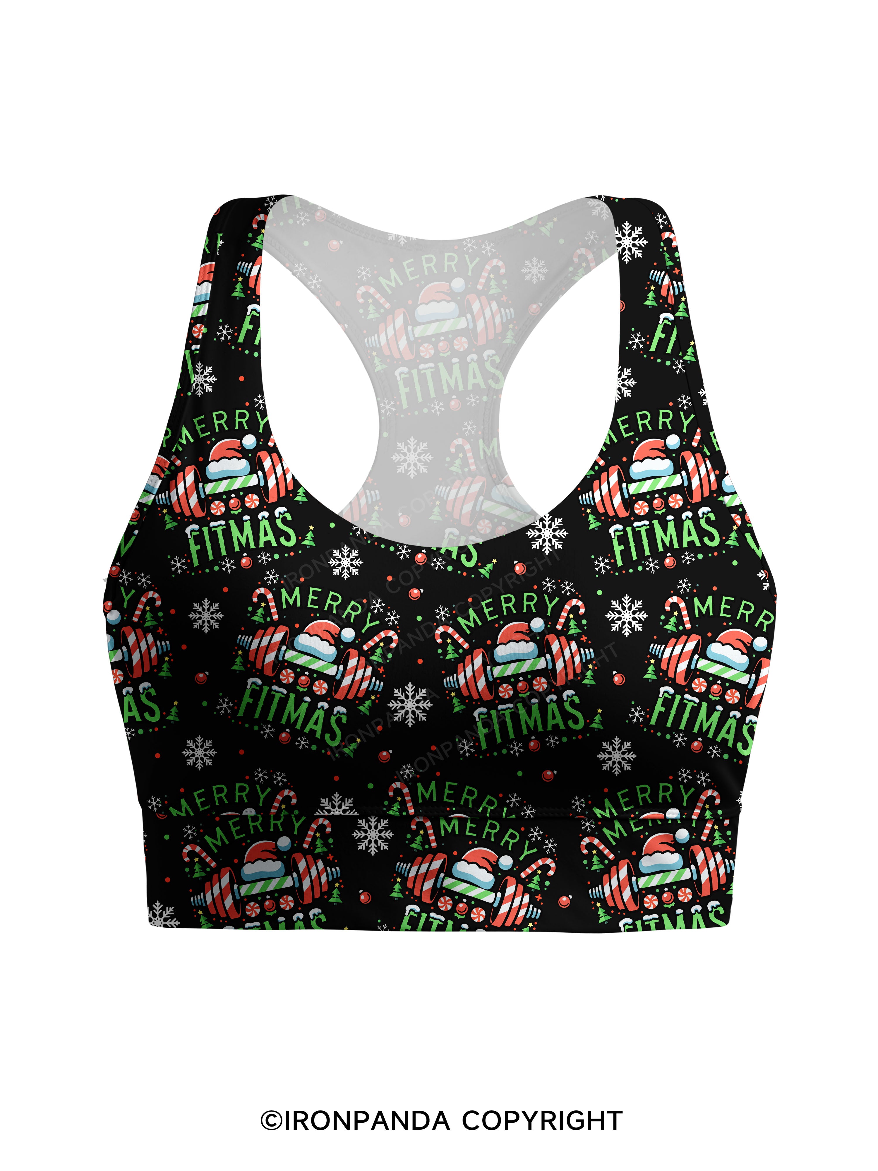 MERRY FITMAS Racerback Sports Bra