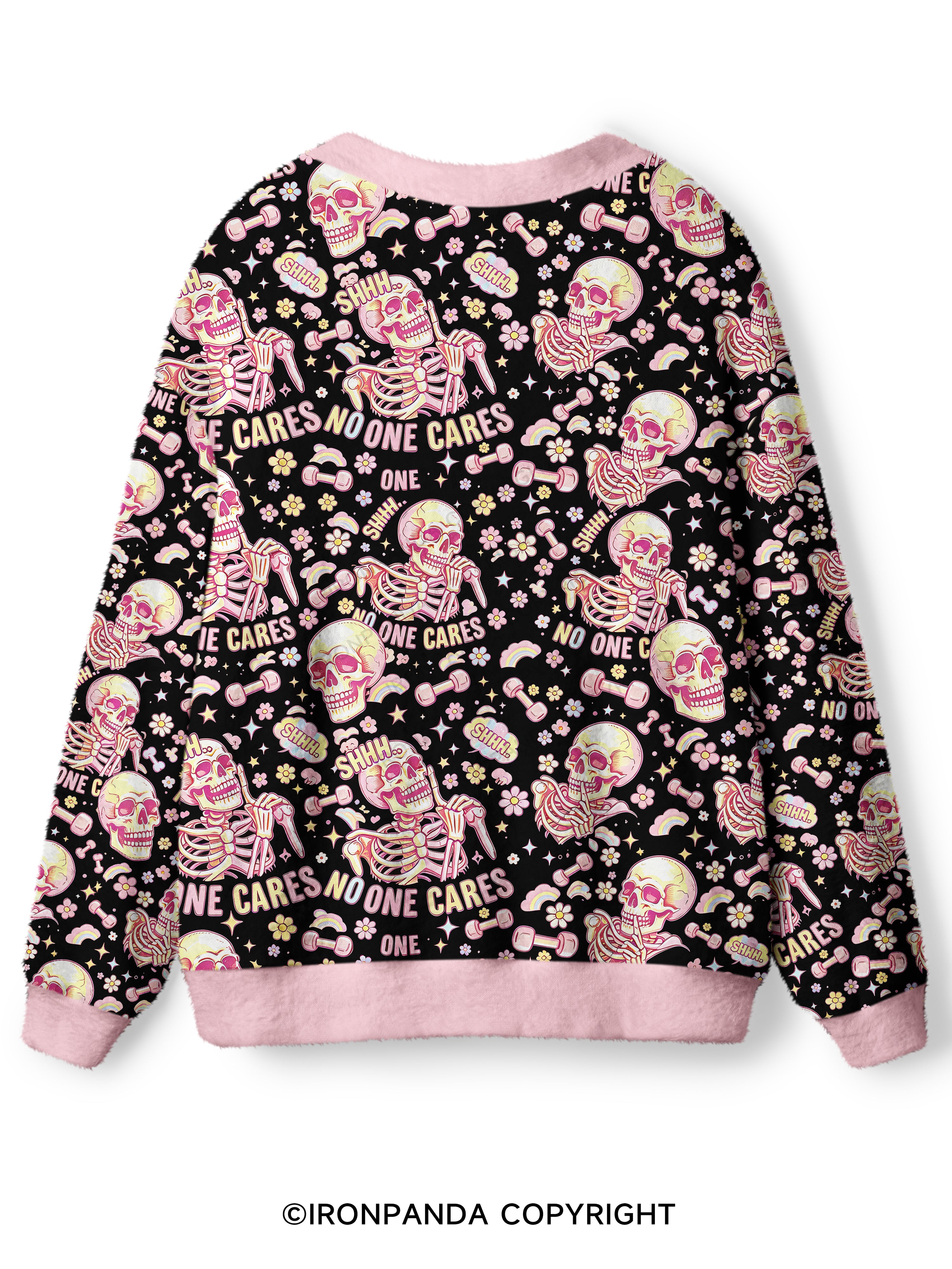 shhh no one cares Ugly Cardigan Sweater