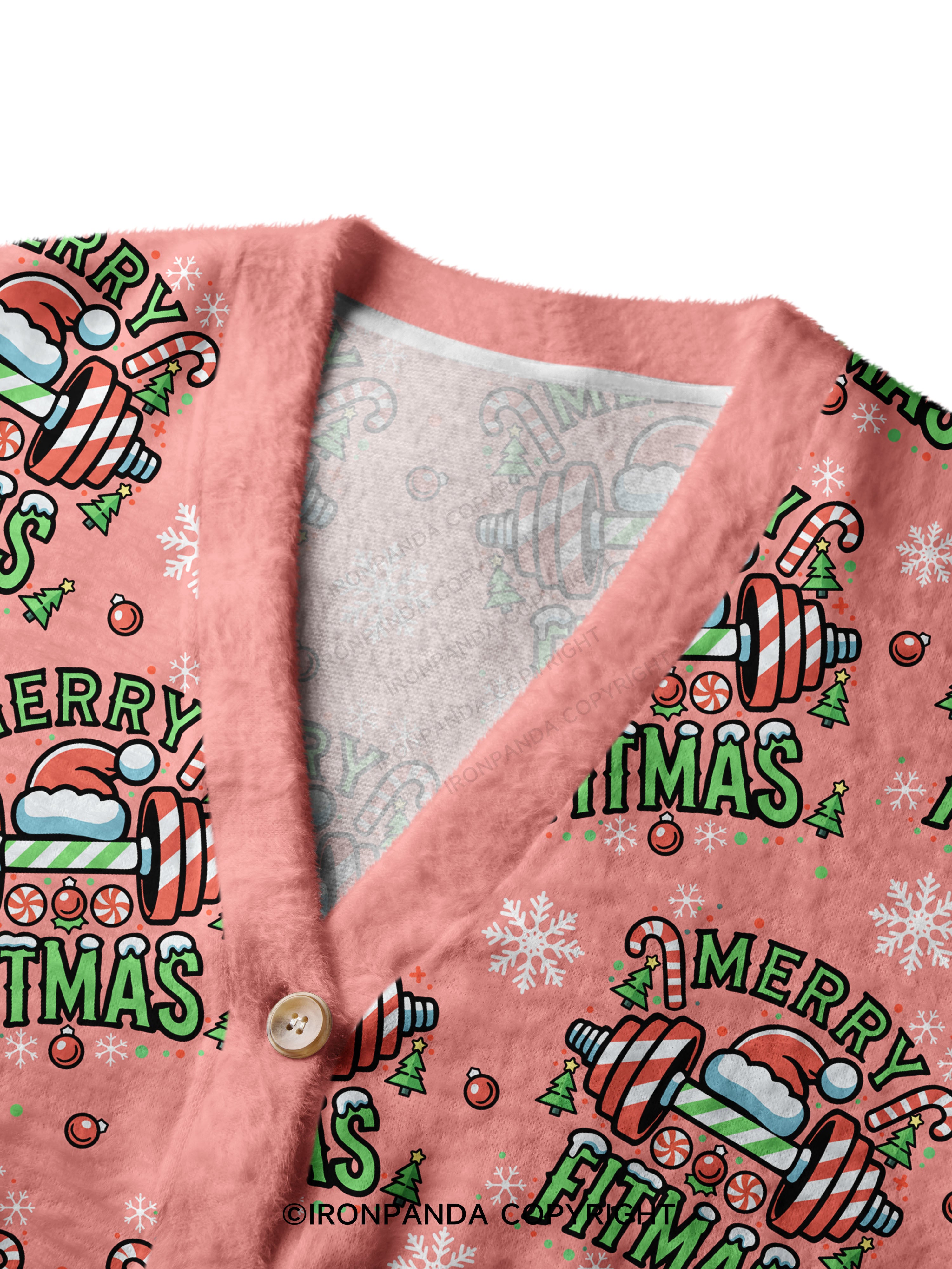 MERRY FITMAS Crop Ugly Cardigan Sweater