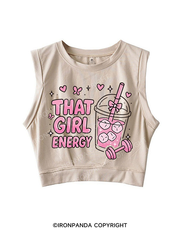 THAT GIRL ENERGY SLEEVELESS CROP TOPS