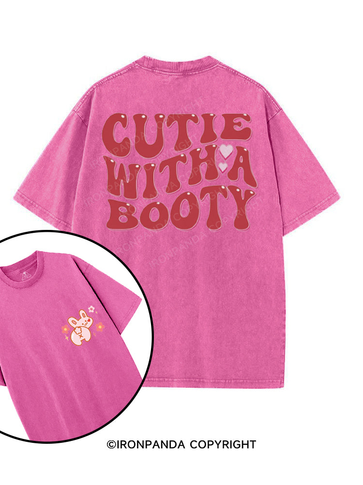 Cutie with a Booty printed Gym Shirt