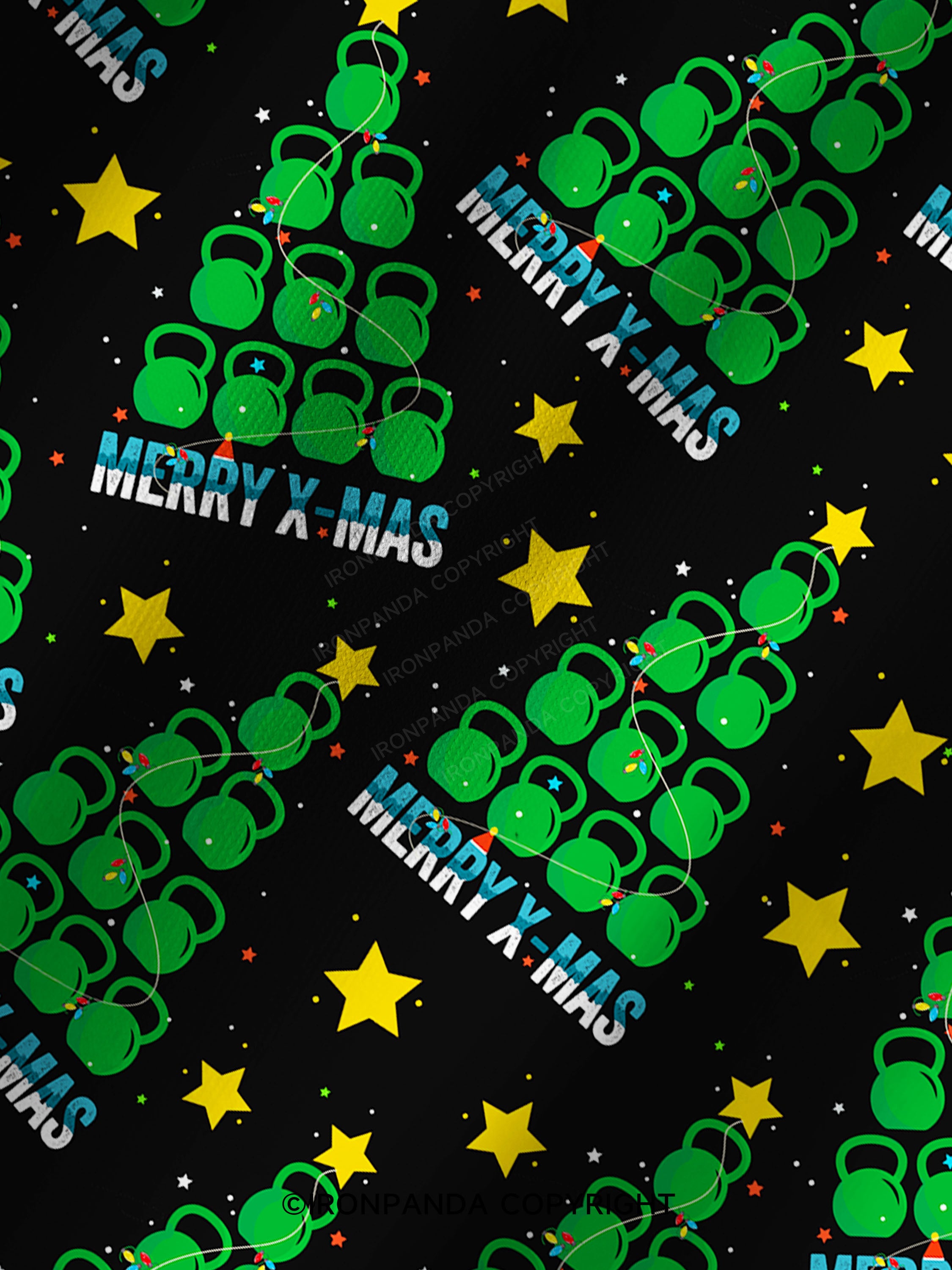 Merry X-mas Printed Yoga Shorts