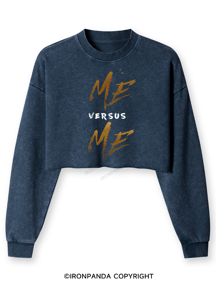 Me Versus Me Washed Long-Sleeve Crop Top