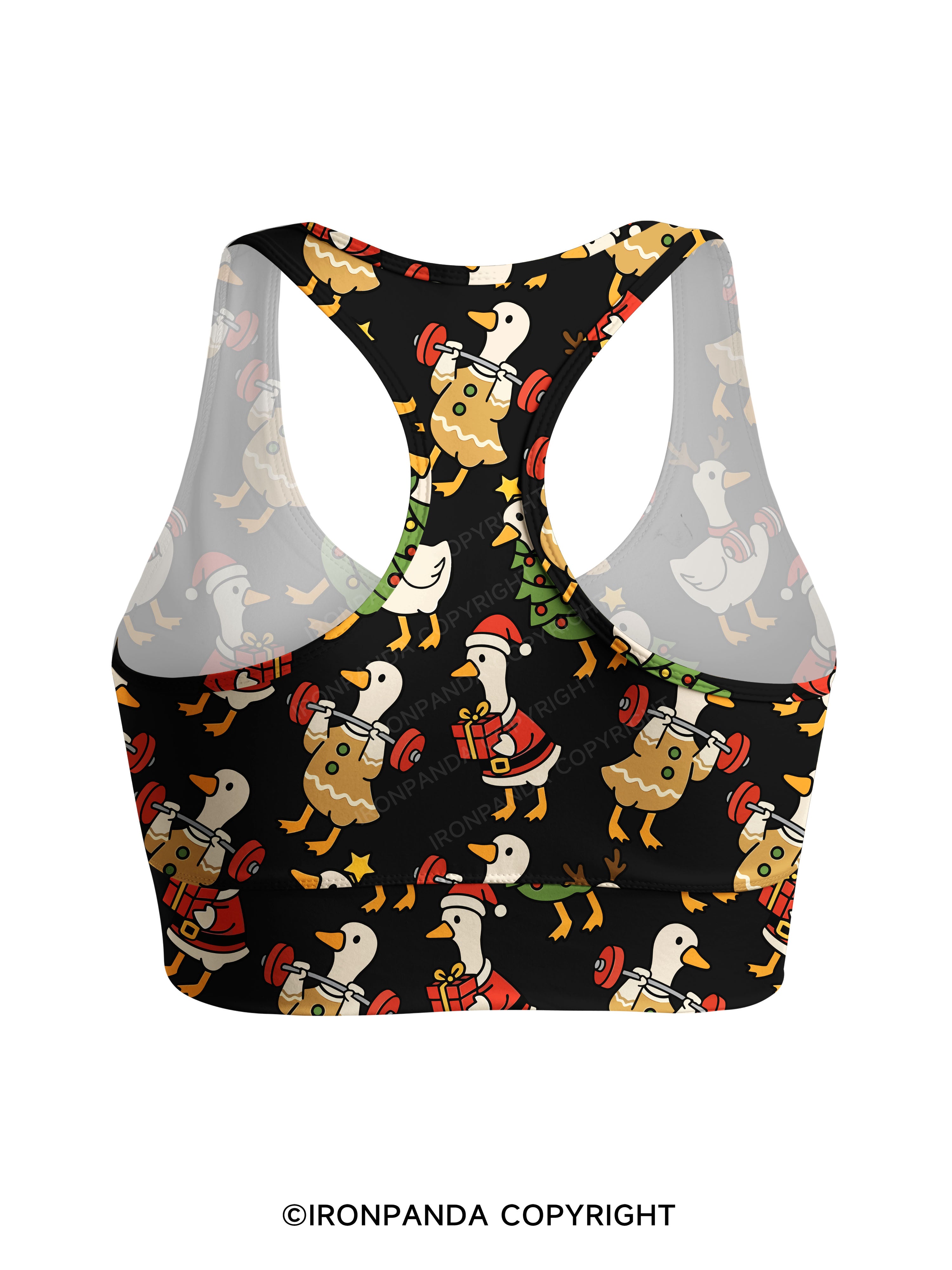 JUST A JOLLY GYM GOOSE Racerback Sports Bra