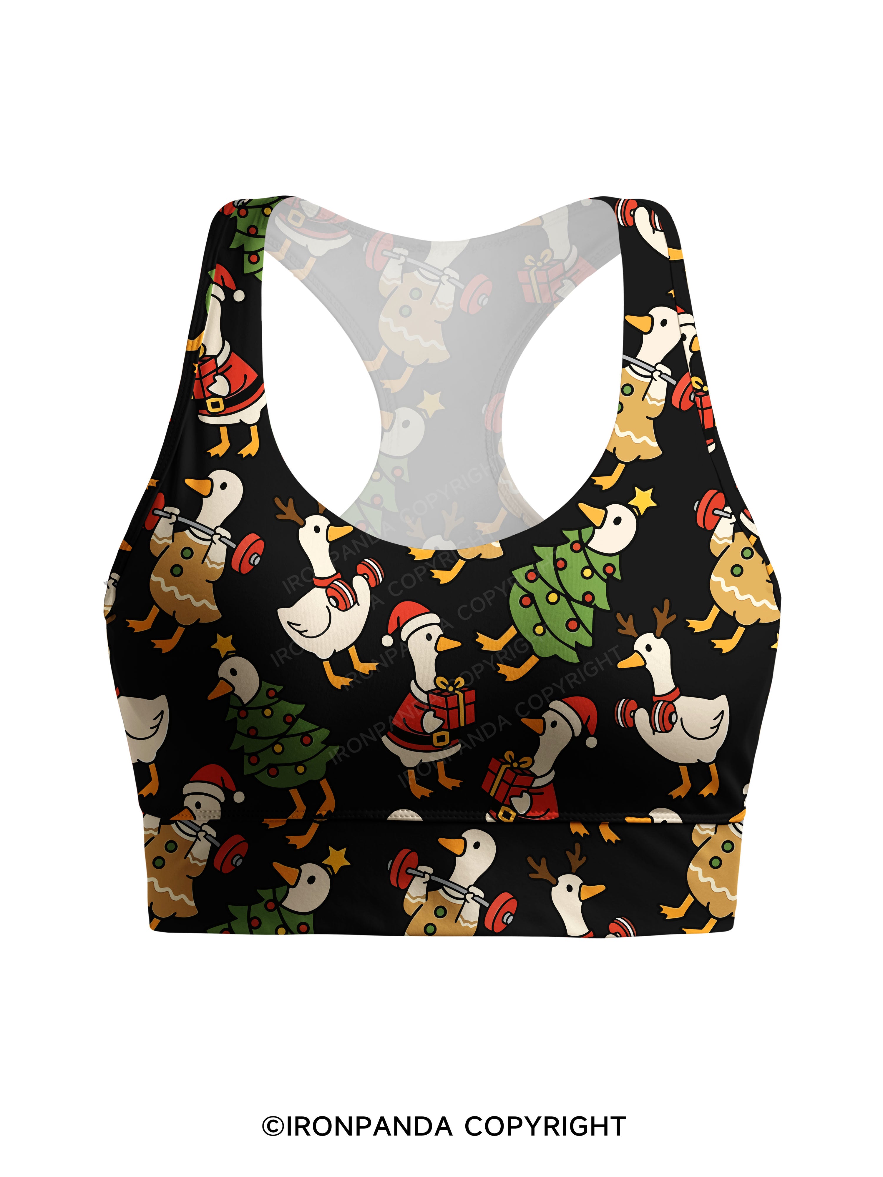 JUST A JOLLY GYM GOOSE Racerback Sports Bra