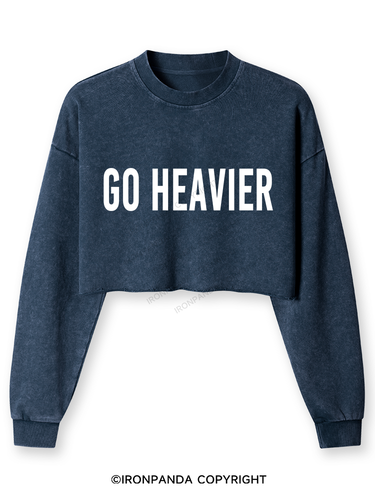 Go Heavier Washed Long-Sleeve Crop Top