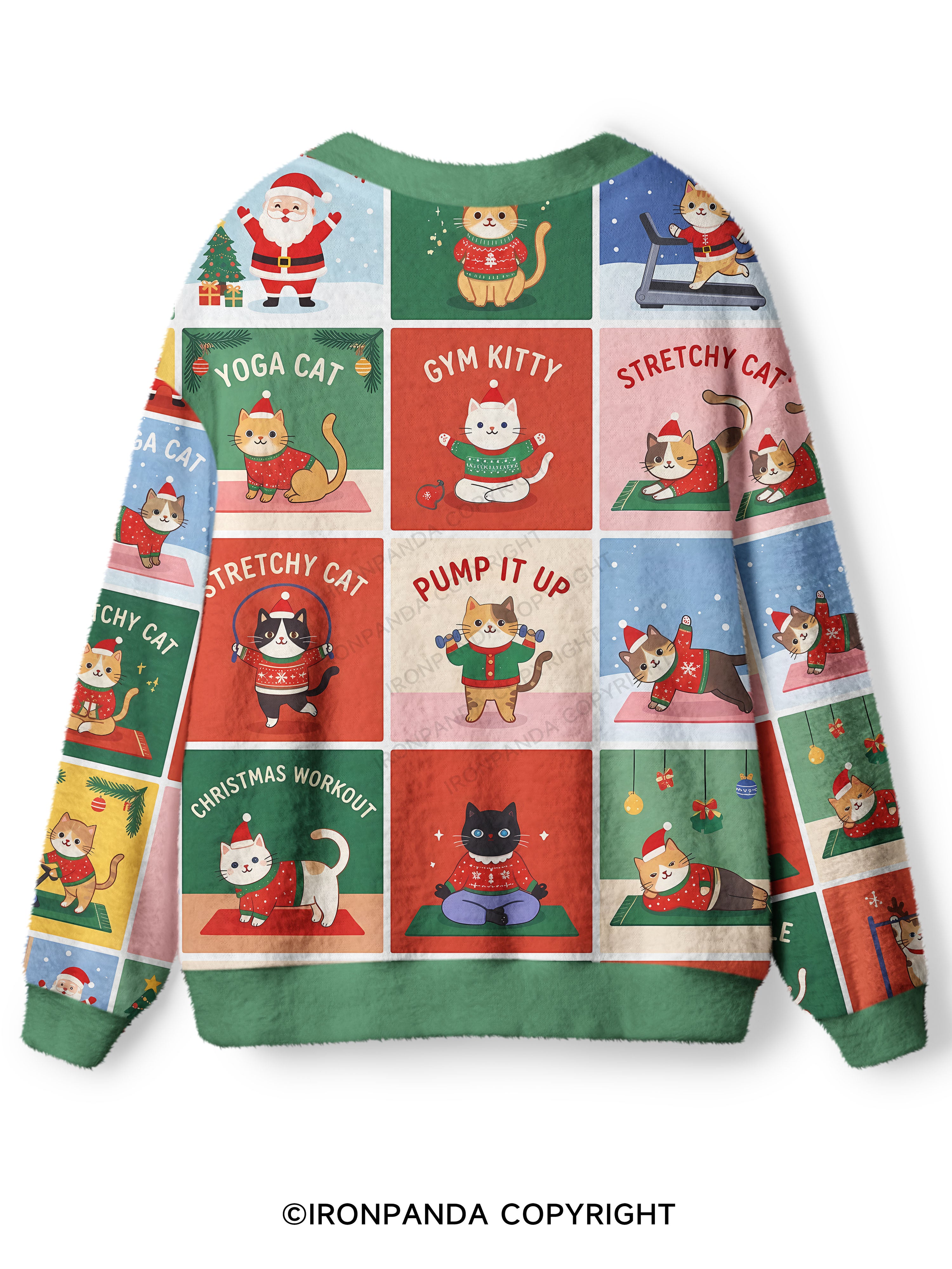 CHRISTMAS WORKOUT Ugly Cardigan Sweater