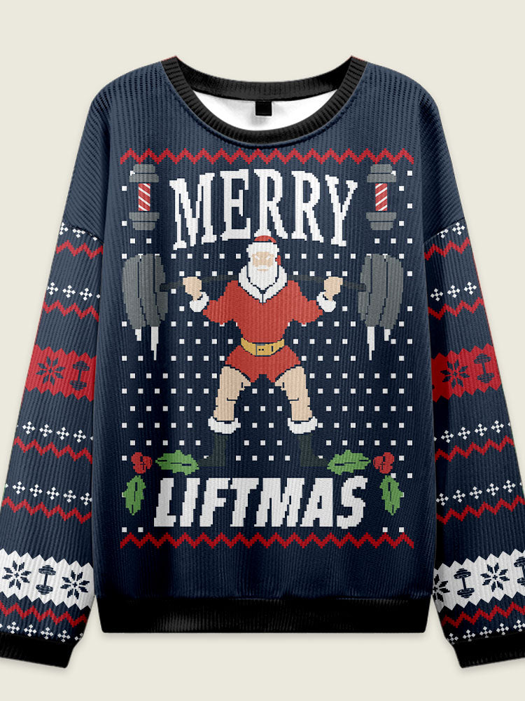 IRONPANDA MERRY LIFTMAS theme Ugly Sweater