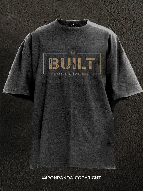Built Different Washed Gym Shirt