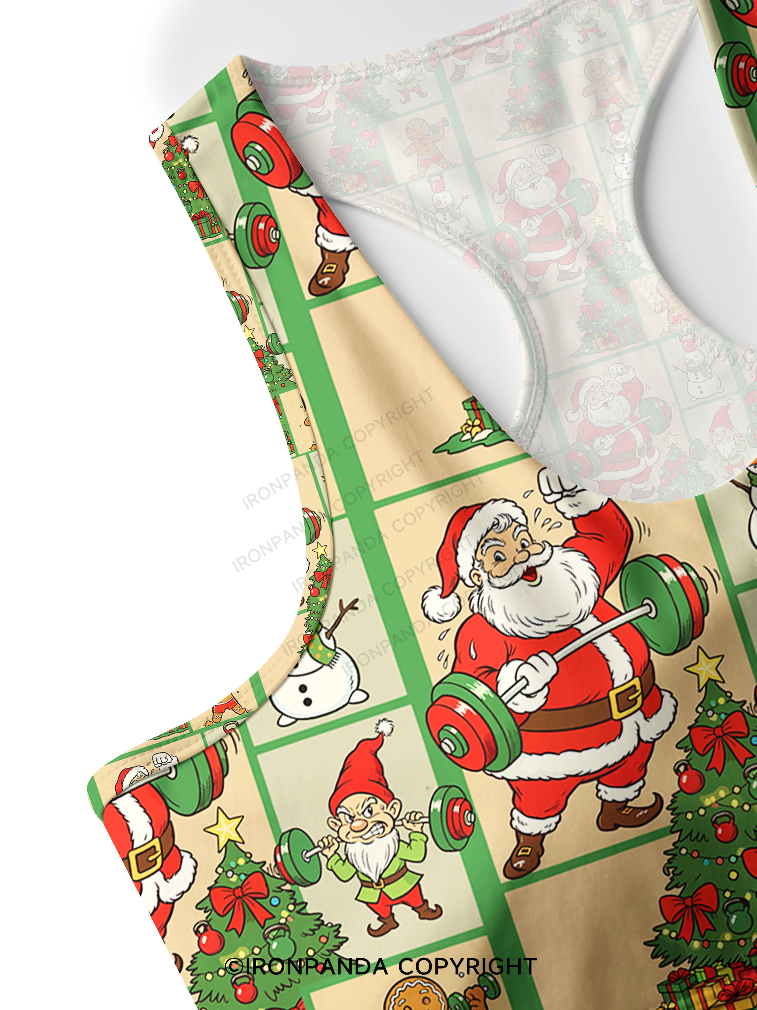 Holiday Fitness Club Racerback Sports Bra