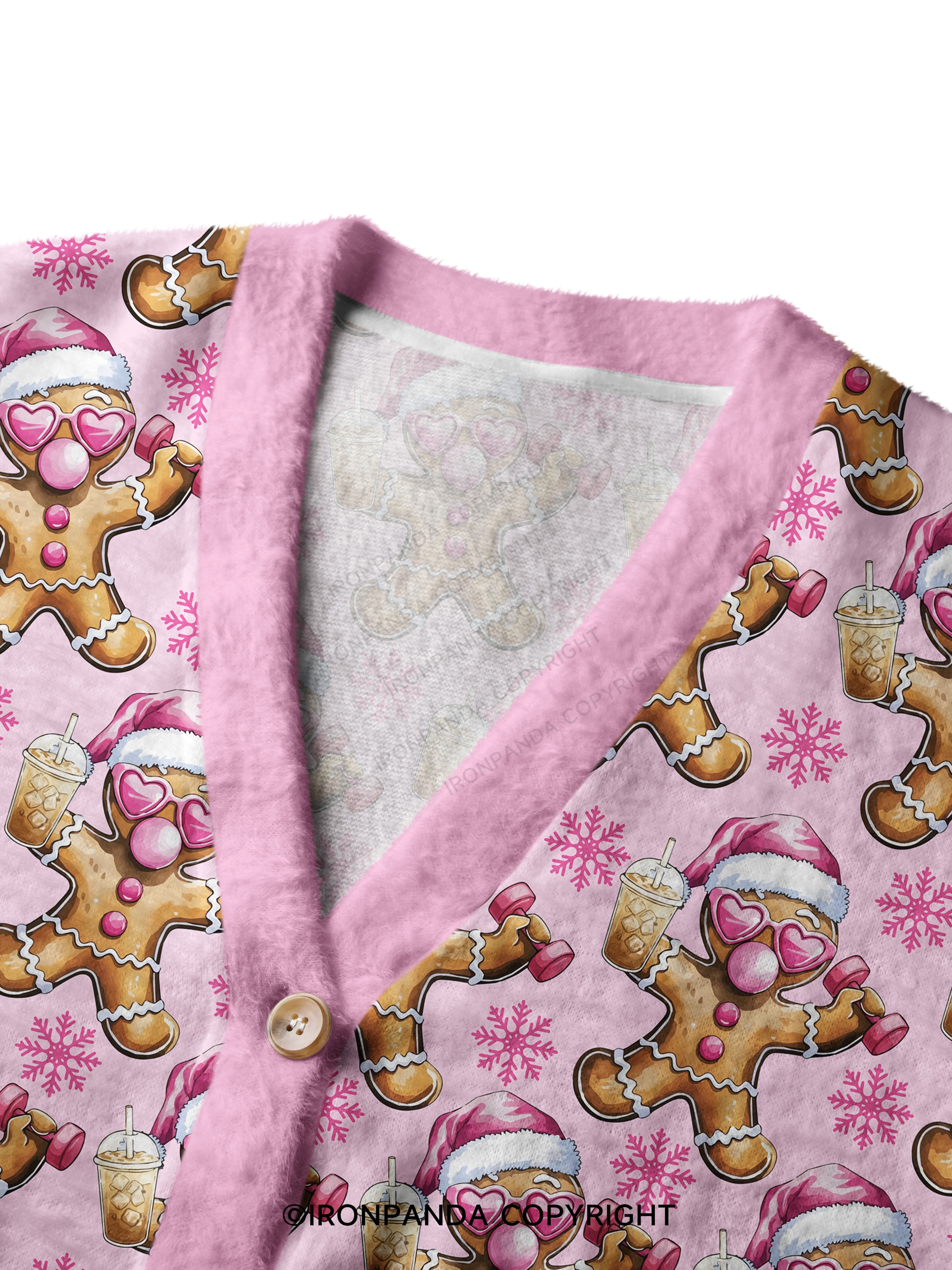 Fit Gingerbread Ugly Cardigan Sweater