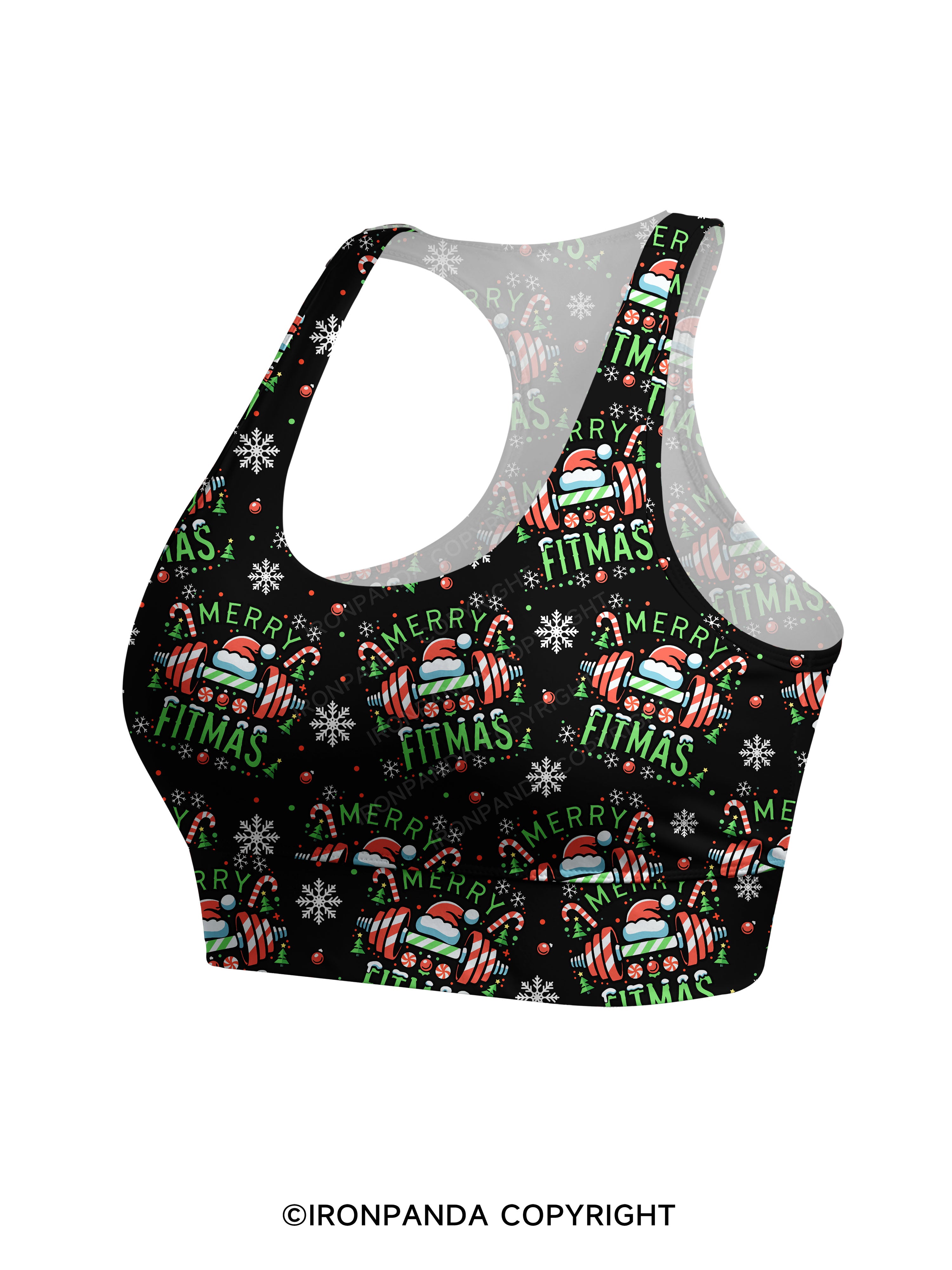 MERRY FITMAS Racerback Sports Bra