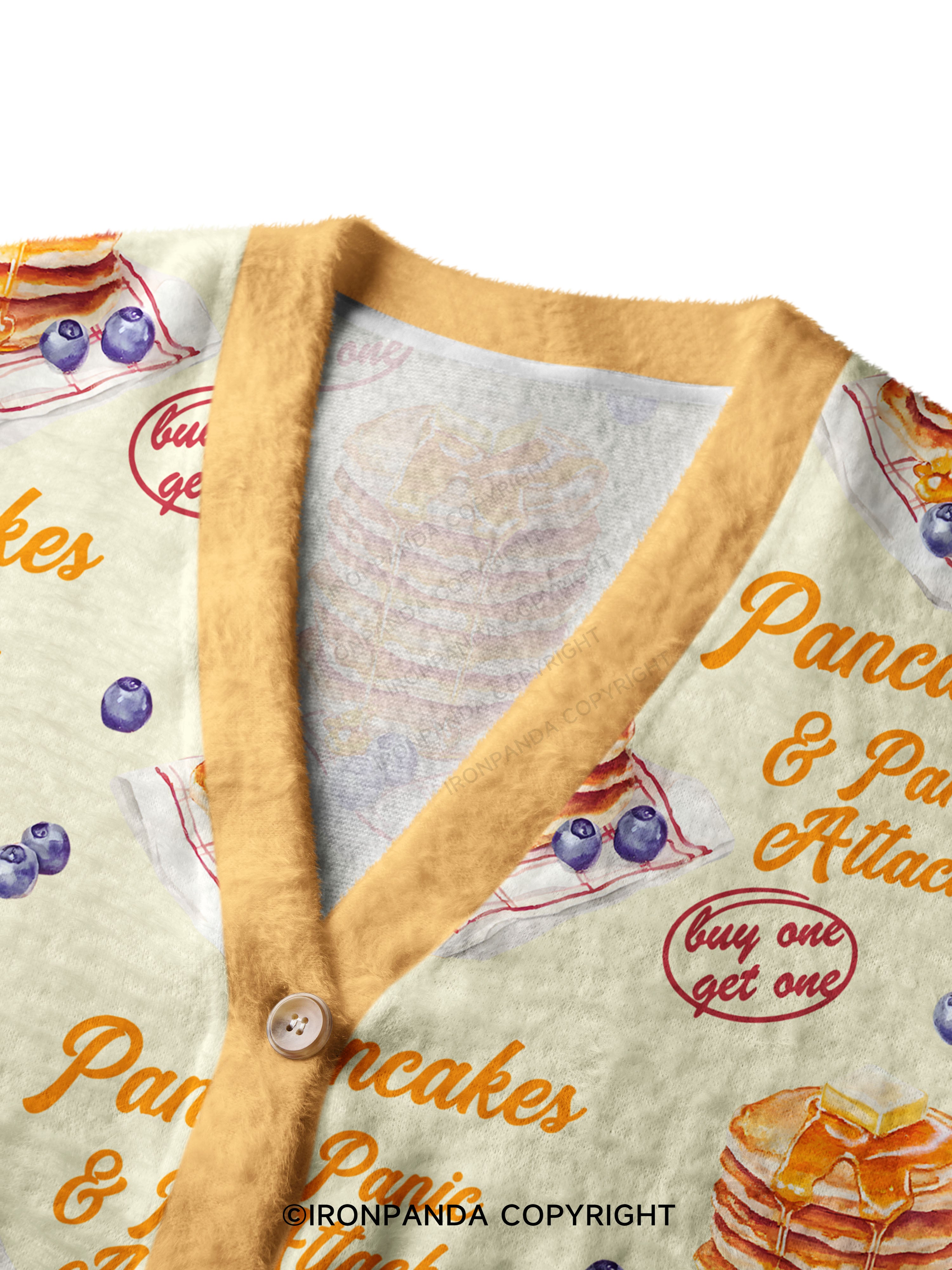 Pancakes & Panic Attacks Ugly Cardigan Sweater