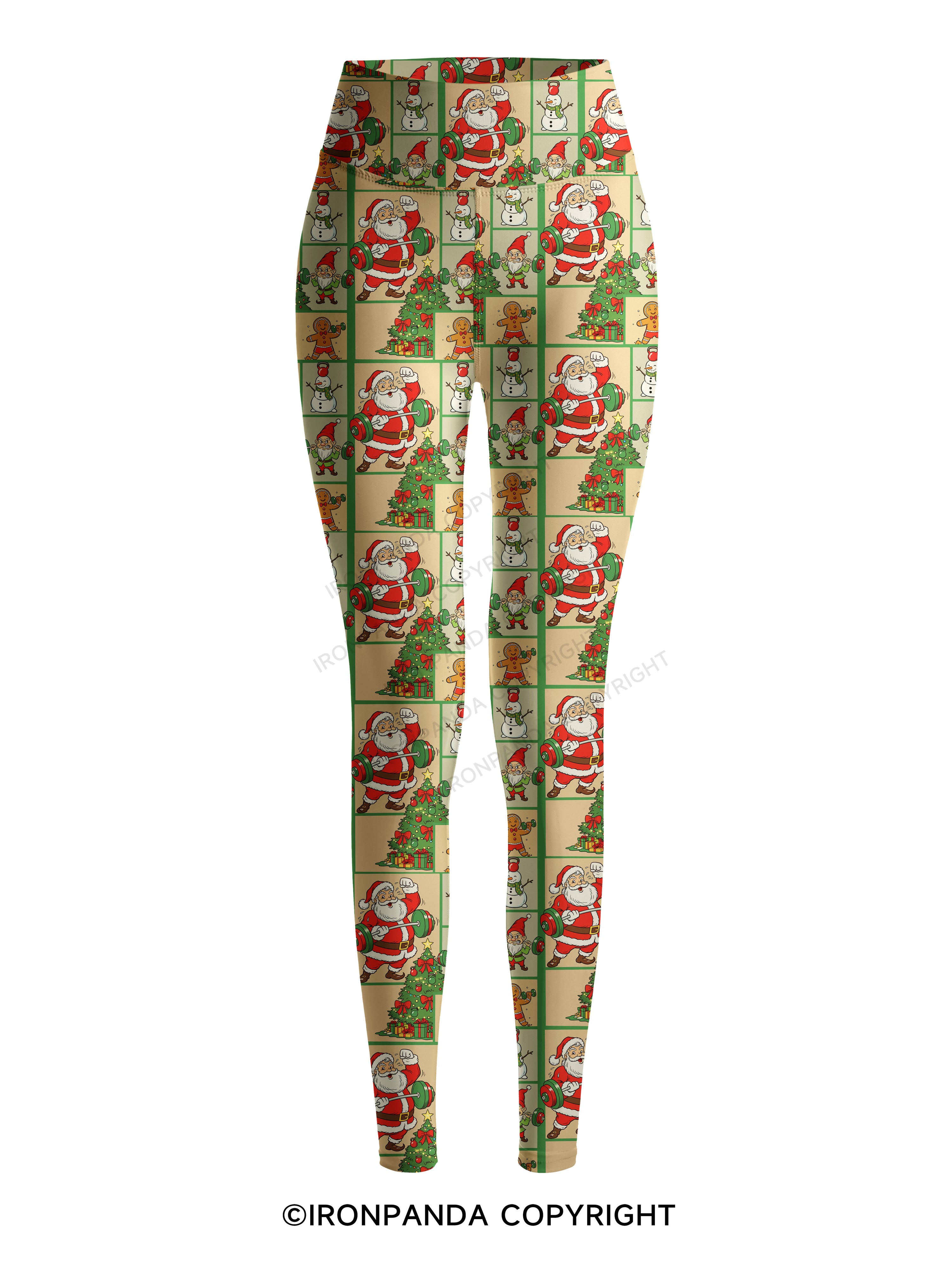 Holiday Fitness Club Printed Yoga Pants