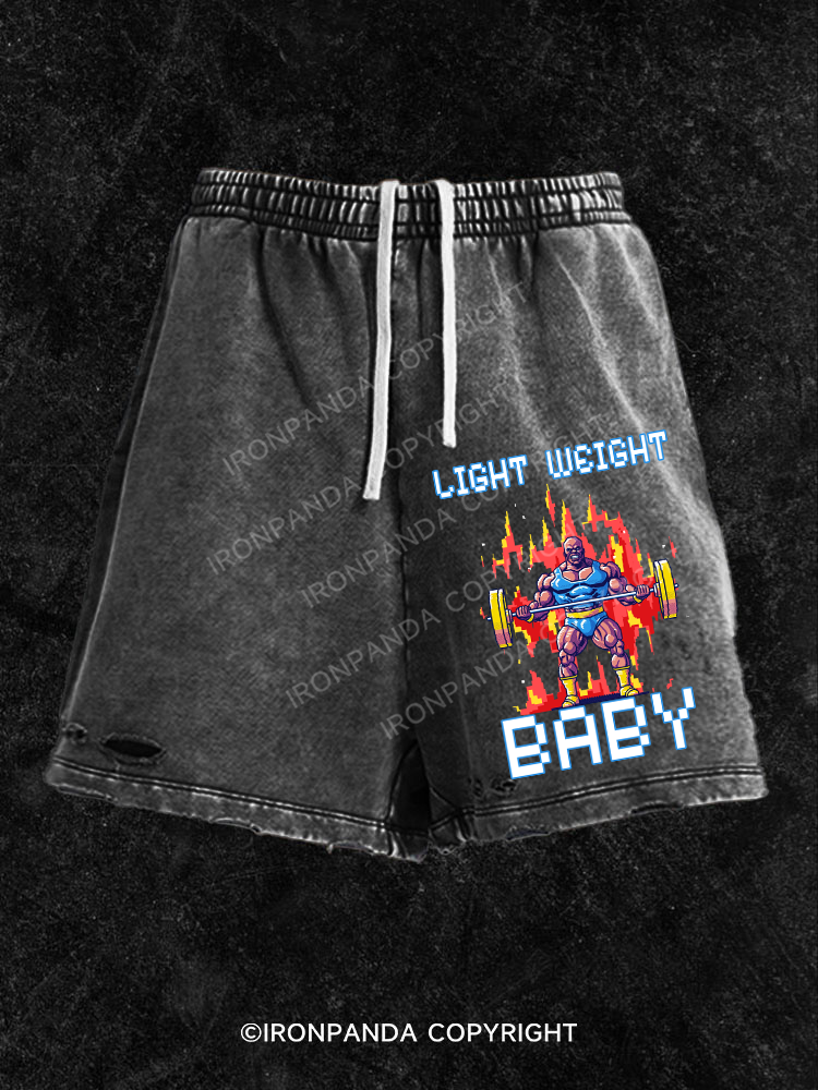 Light Weight baby Washed Gym Shorts
