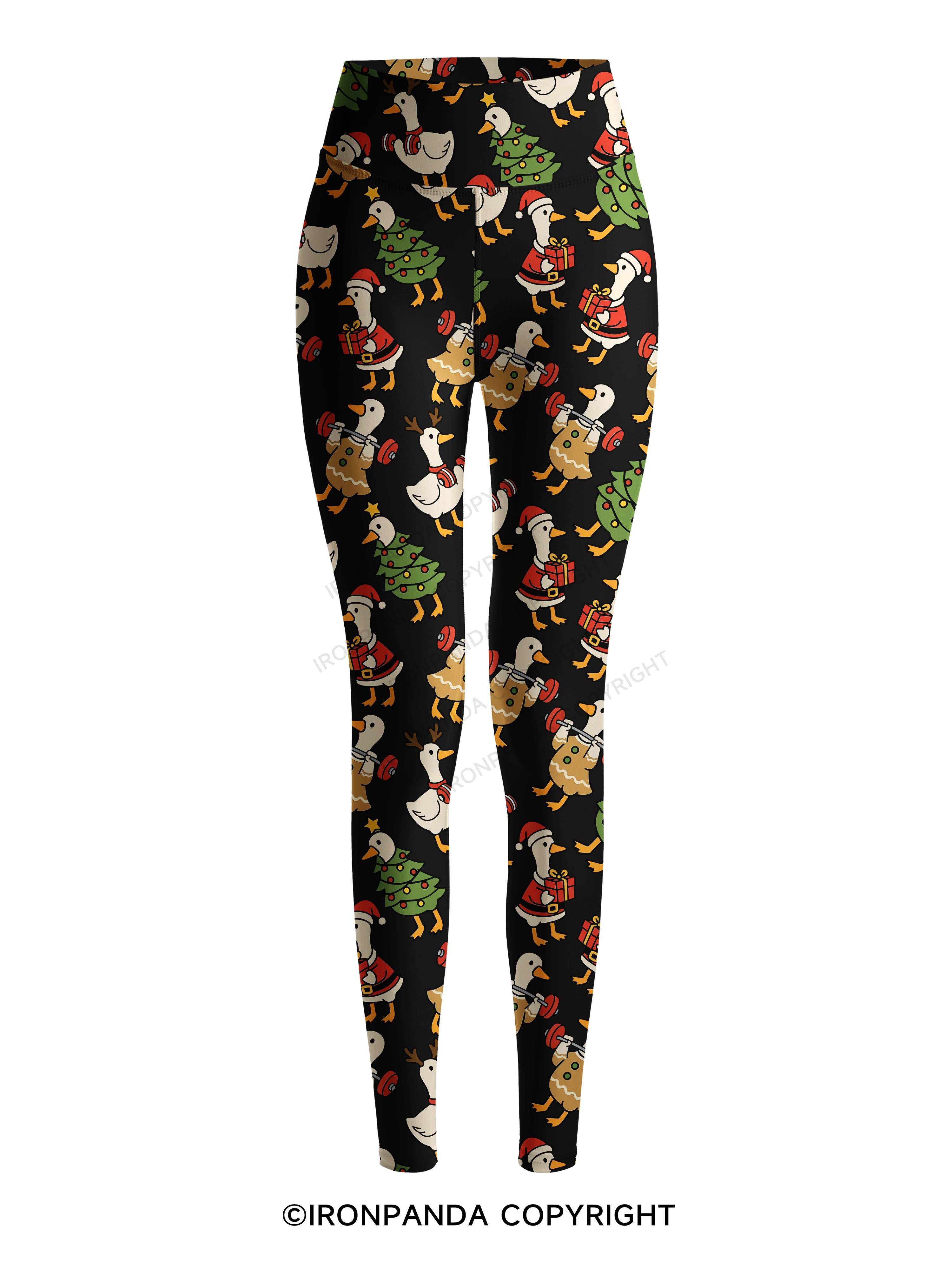 JUST A JOLLY GYM GOOSE Printed Yoga Pants