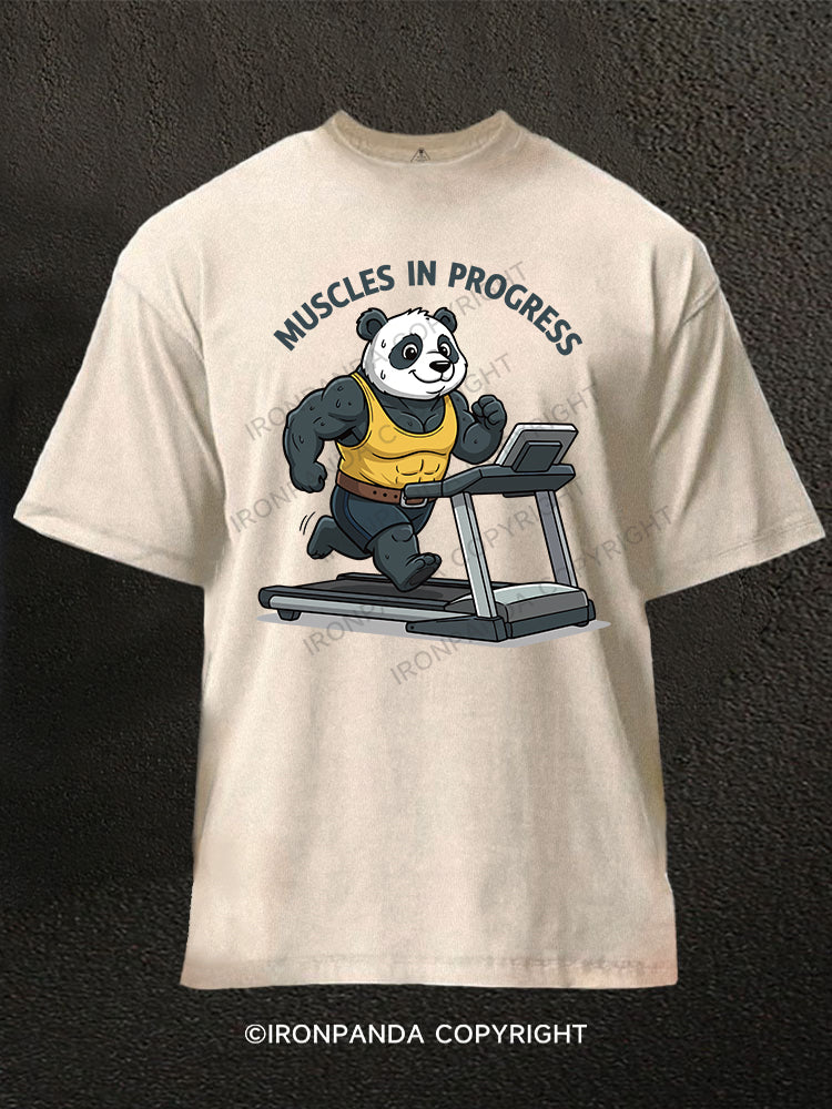 MUSCLES IN PROGRESS Washed Gym Shirt
