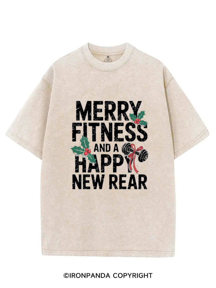 MERRY FITNESS AND A HAPPY NEW REAR SESSION VINTAGE GYM SHIRT
