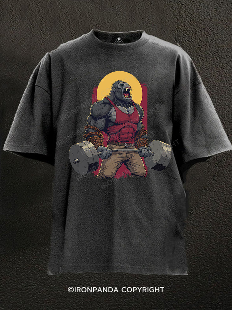 Gorilla Mode Washed Gym Shirt