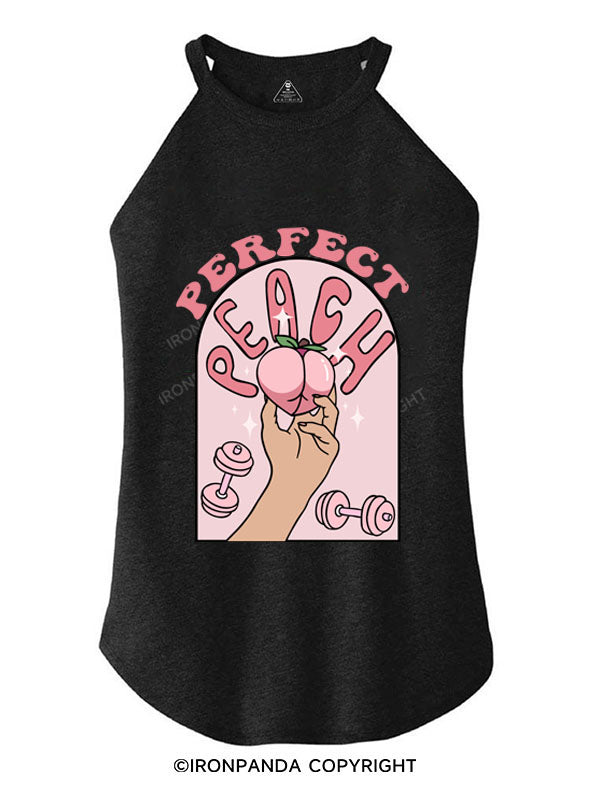 perfect peach  TRI ROCKER COTTON TANK