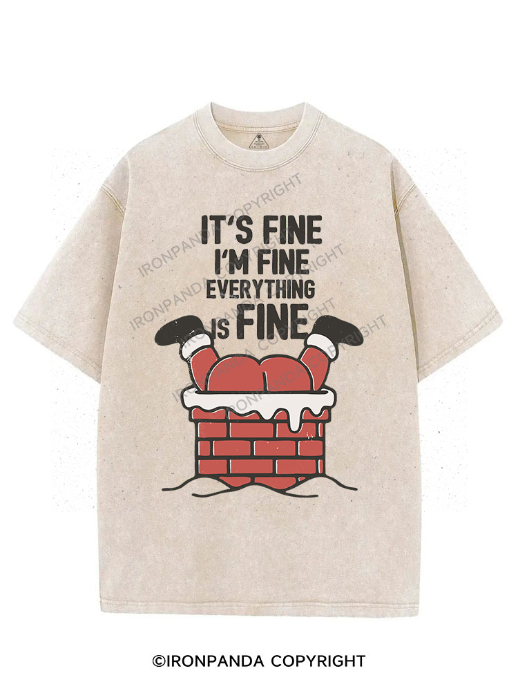 IT'S FINE I'M FINE EVERYTHING IS FINE VINTAGE GYM SHIRT