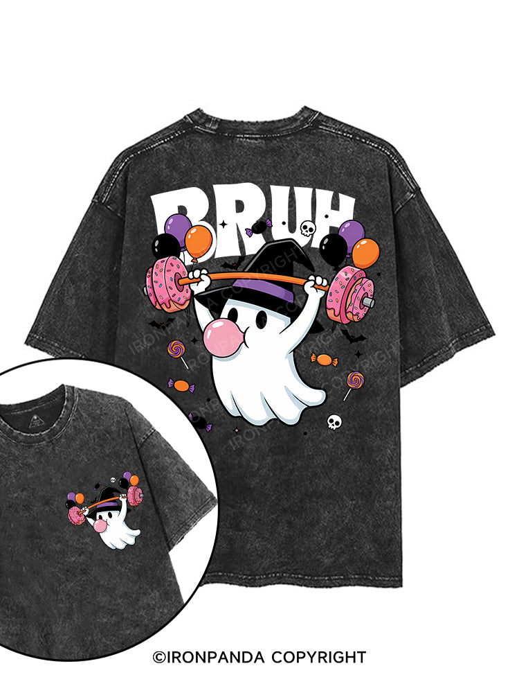 BRUH printed Gym Shirt