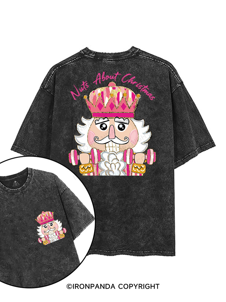 Nuts About Christmas printed Gym Shirt